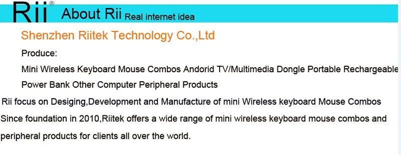 Rii I4 Mini clavier sans fil Bluetooth avec pavé tactile, télécommande de souris rétroéclairée 2.4GHz pour Windows Android TV Box Smart TV