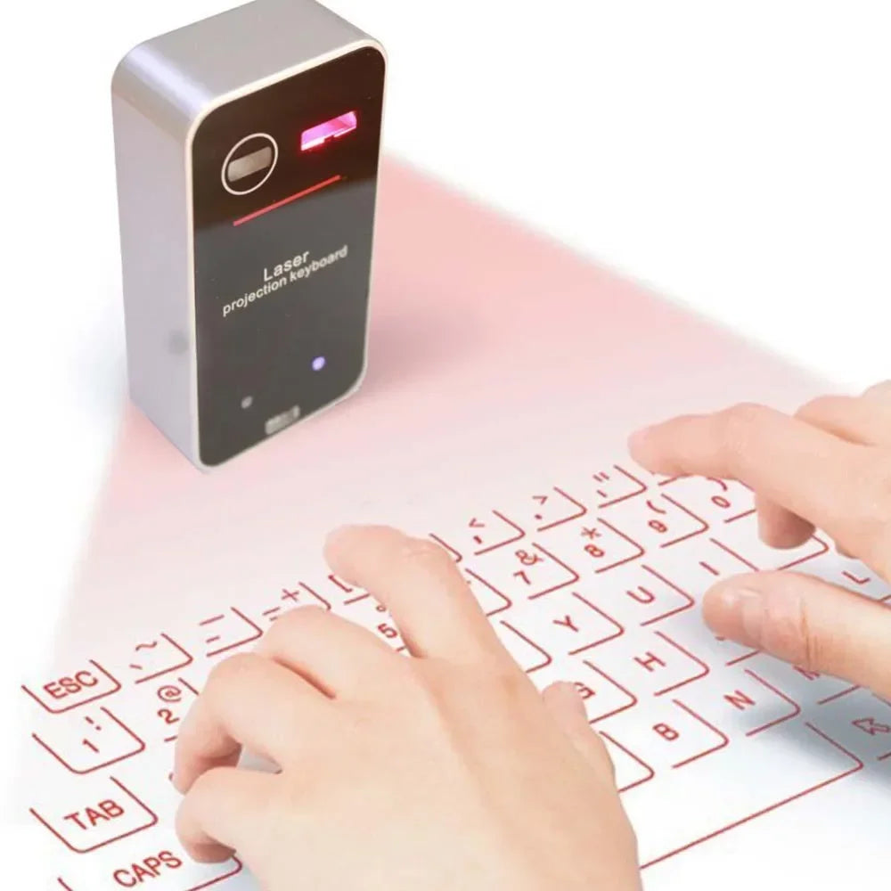 Clavier Laser virtuel Bluetooth Portable, projecteur sans fil avec fonction souris pour tablette iphone, ordinateur, téléphone