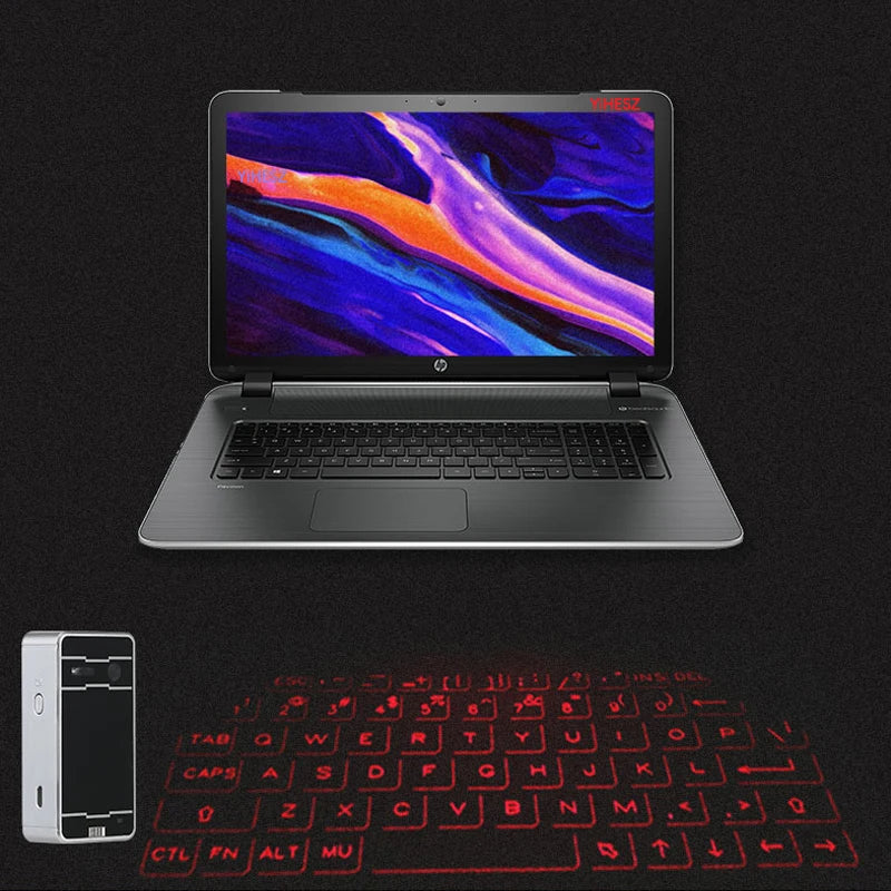 Clavier Laser virtuel Bluetooth Portable, projecteur sans fil avec fonction souris pour tablette iphone, ordinateur, téléphone