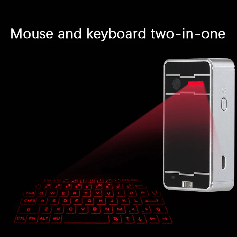 Clavier Laser virtuel Bluetooth Portable, projecteur sans fil avec fonction souris pour tablette iphone, ordinateur, téléphone