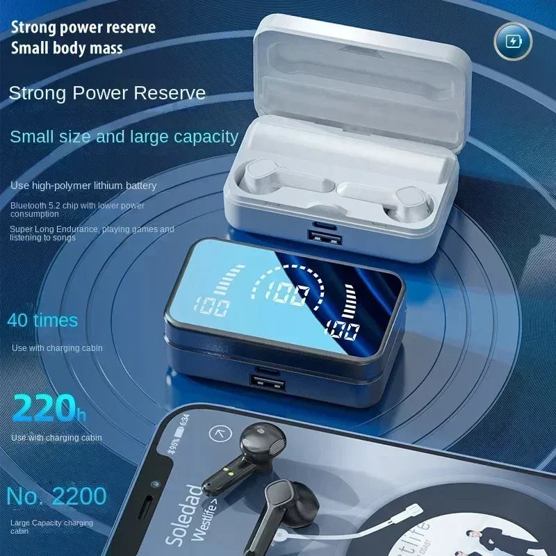 Écouteurs TWS S20, écouteurs sans fil Bluetooth, stéréo haute fidélité, sport, jeu, étanches, écouteurs Bluetooth