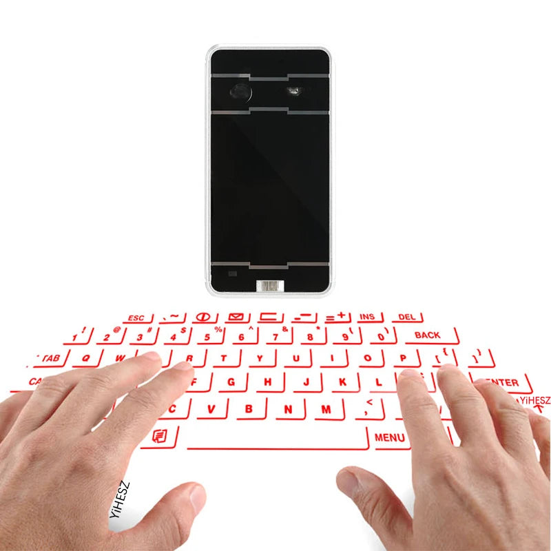 Clavier Laser virtuel Bluetooth Portable, projecteur sans fil avec fonction souris pour tablette iphone, ordinateur, téléphone