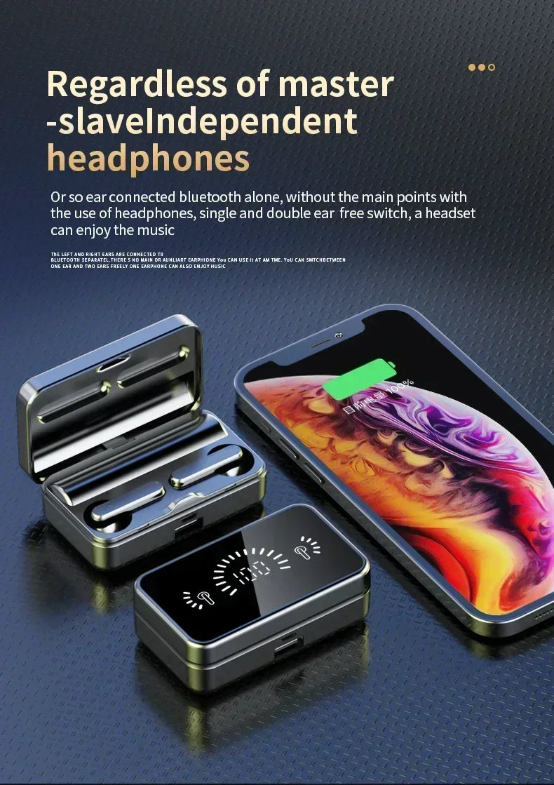 Écouteurs TWS S20, écouteurs sans fil Bluetooth, stéréo haute fidélité, sport, jeu, étanches, écouteurs Bluetooth