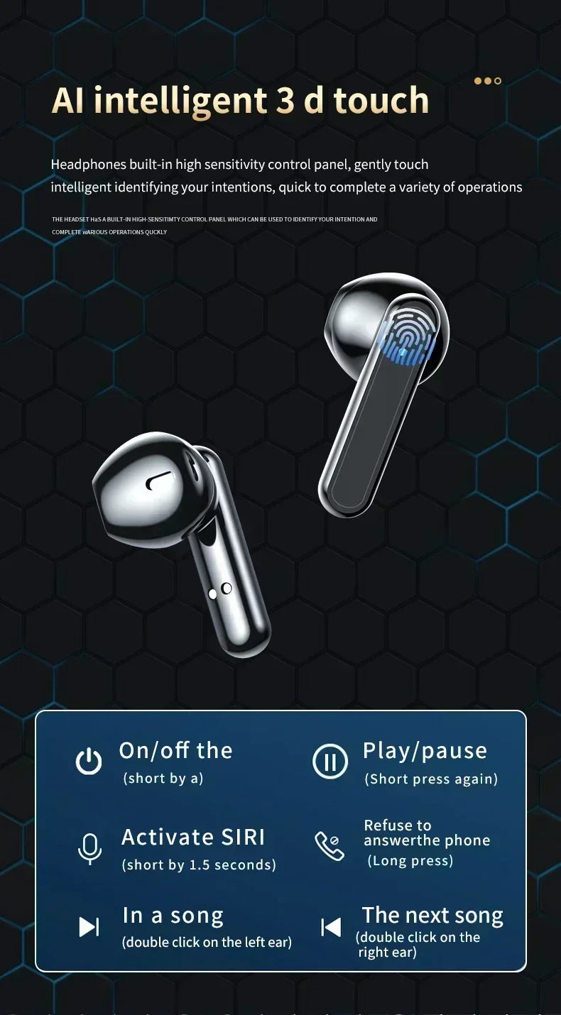 Écouteurs TWS S20, écouteurs sans fil Bluetooth, stéréo haute fidélité, sport, jeu, étanches, écouteurs Bluetooth